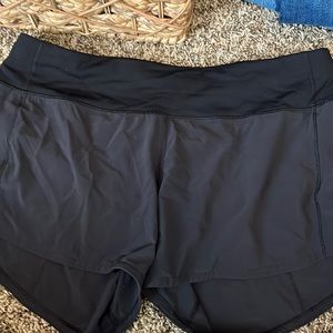 Used black Lululemon shorts